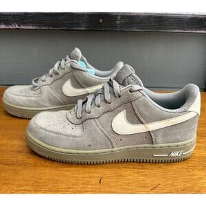 Nike Air Force 1 Gray Suede Sneakers Youth Size 3Y